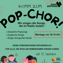 Plakat Pop Chor Musikschule Erftstadt